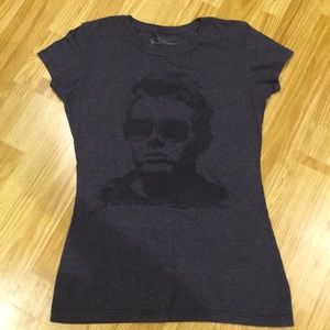 James Dean Dark Gray T-Shirt Size Large